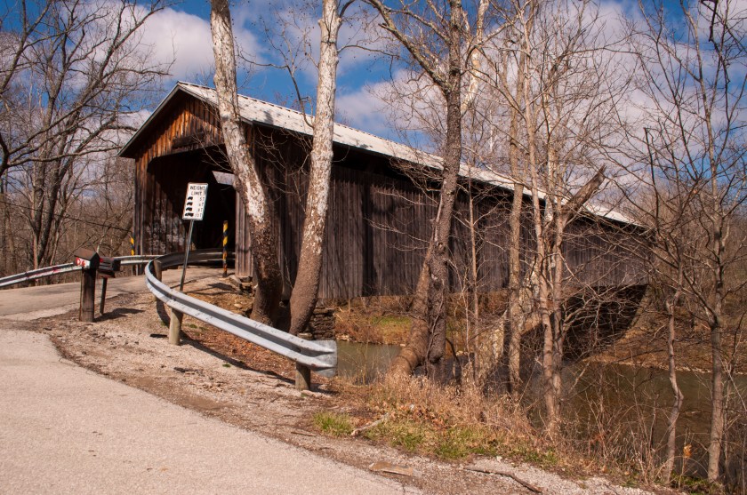First up was the North Pole Bridge in Ripley, Ohio. Built in 1865, it used to be one of a pair, but its twin washed away in a 1997 flood. It is one of the longest remaining spans in the state. 