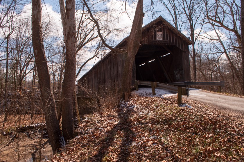 The second bridge on the list: George Miller Bridge near Ripley, Ohio. The 160 foot span crosses the West Fork of Eagle Creek. 