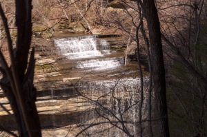 This is your view of Big Clifty Falls from beneath the overlook. 