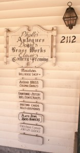 This shop at the corner of Main and Court Street had a wide selection of primitives, Fenton glass and other home decor items.