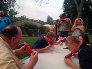 Watermelon eating contest! 